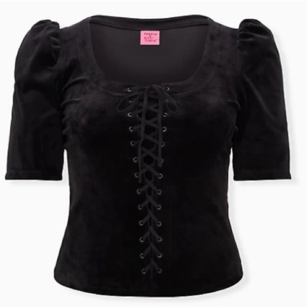NWT Torrid x Betsey Johnson Velvet Corset Top - Size 5